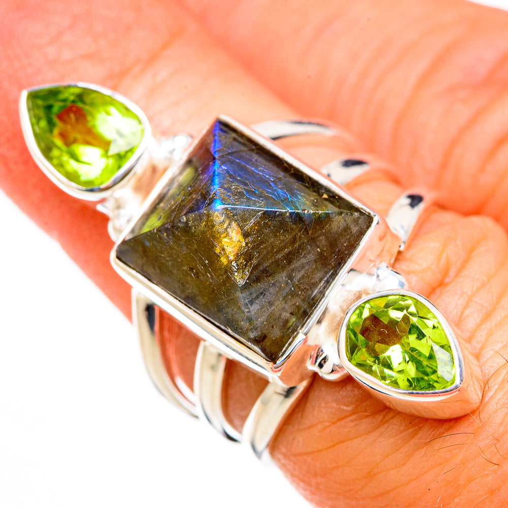 Labradorite Rings handcrafted by Anasilvercos - RING125989