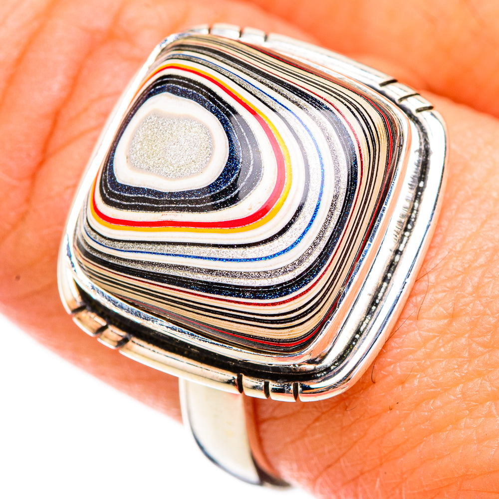 Fordite Rings handcrafted by Anasilvercos - RING125996