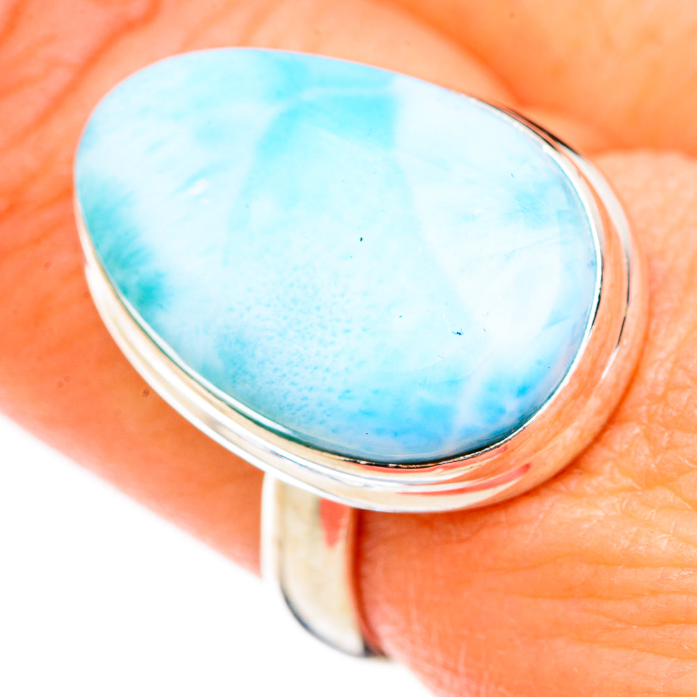 Larimar Rings handcrafted by Anasilvercos - RING125998