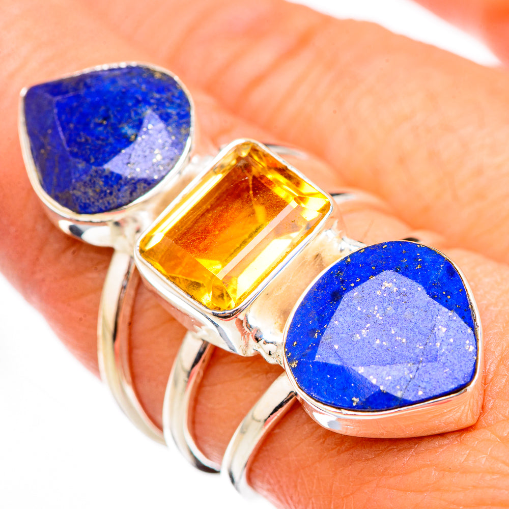 Lapis Lazuli Rings handcrafted by Anasilvercos - RING126025