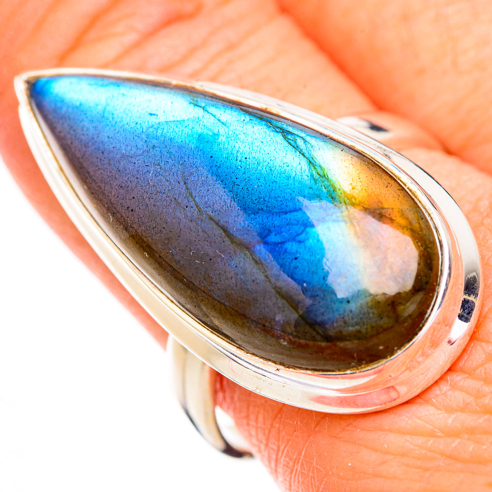 Labradorite Rings handcrafted by Anasilvercos - RING126028