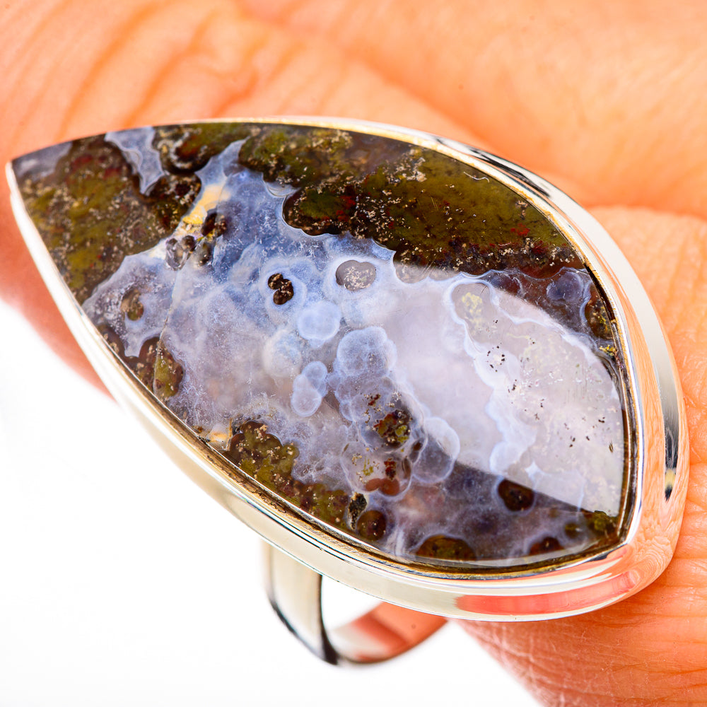 Indonesian Plume Agate Rings handcrafted by Anasilvercos - RING126035