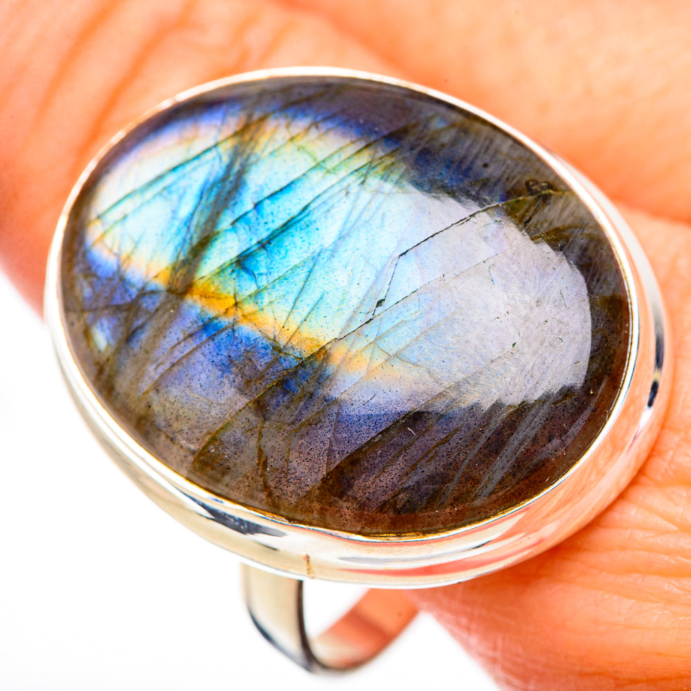 Labradorite Rings handcrafted by Anasilvercos - RING126051