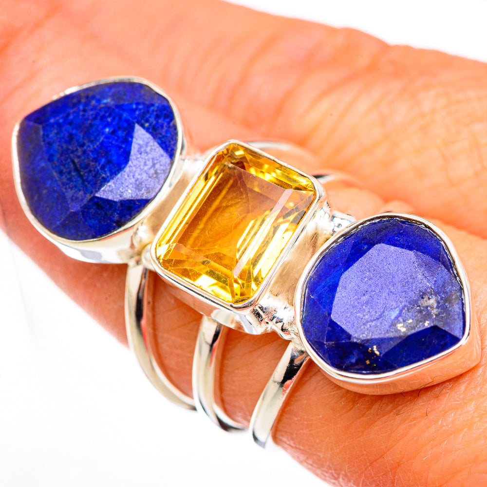 Lapis Lazuli Rings handcrafted by Anasilvercos - RING126053