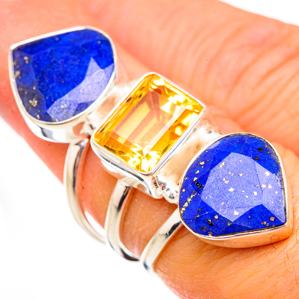 Lapis Lazuli Rings handcrafted by Anasilvercos - RING126058