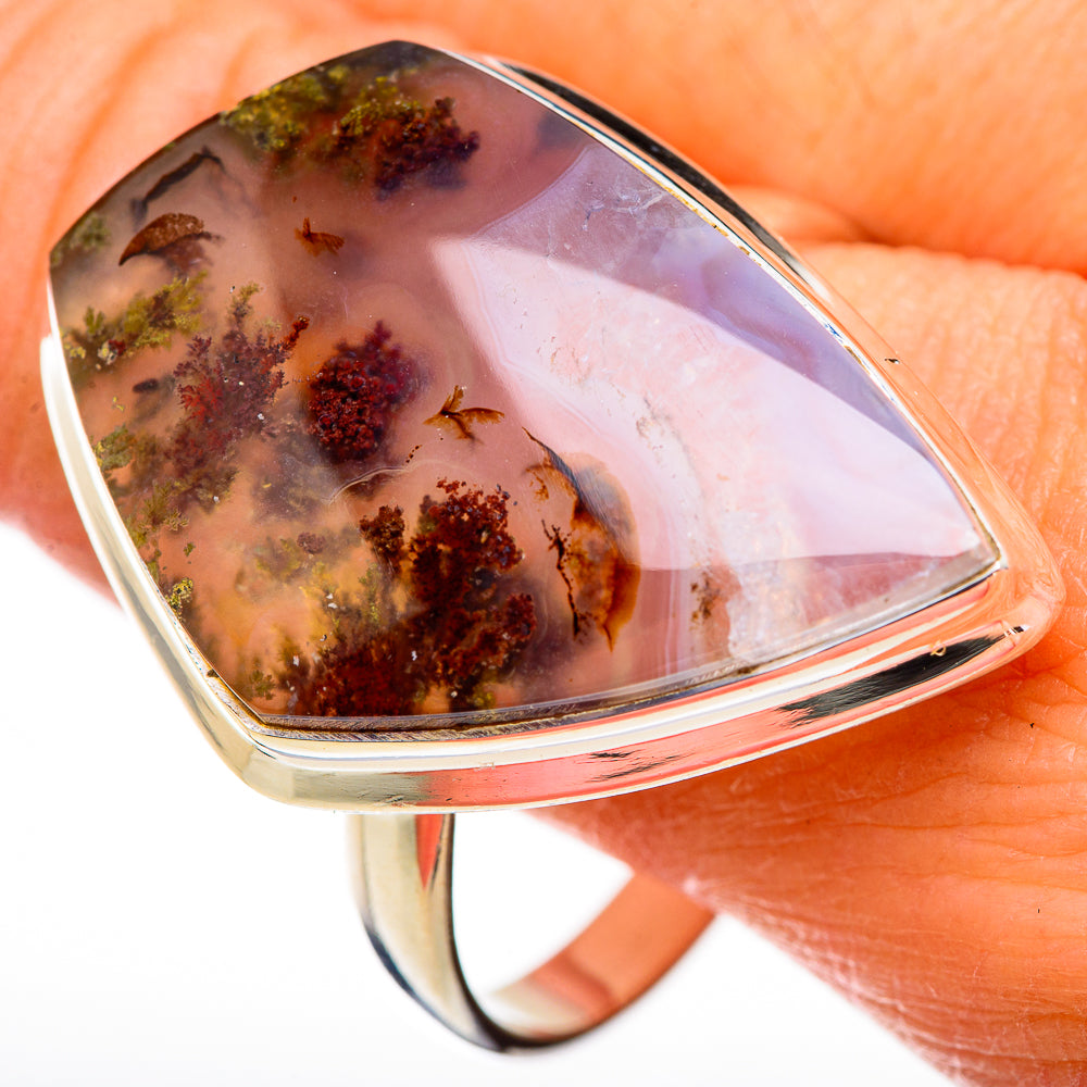 Indonesian Plume Agate Rings handcrafted by Anasilvercos - RING126061