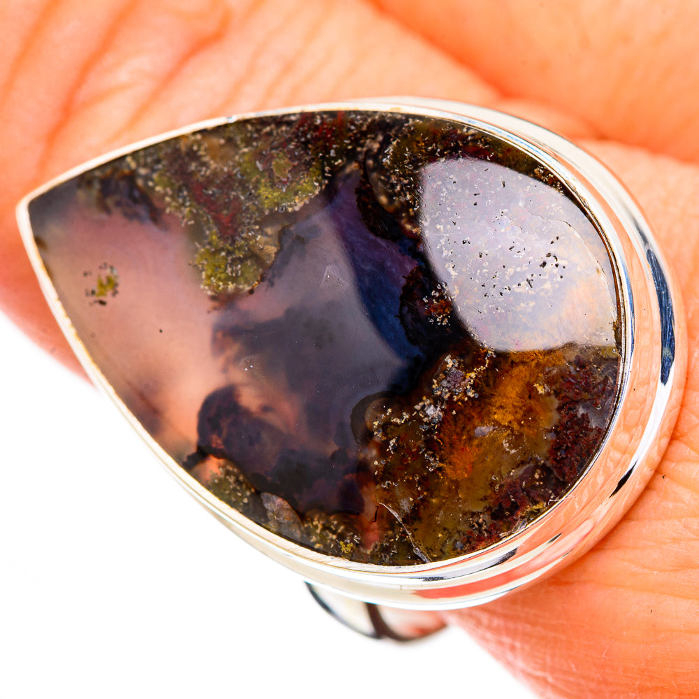 Indonesian Plume Agate Rings handcrafted by Anasilvercos - RING126062