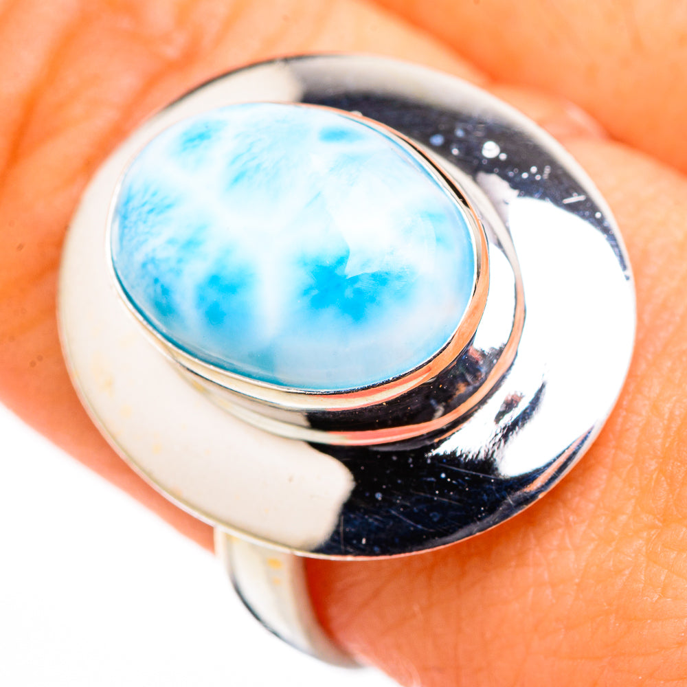 Larimar Rings handcrafted by Anasilvercos - RING126075