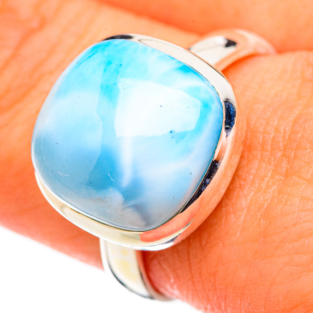 Larimar Rings handcrafted by Anasilvercos - RING126078