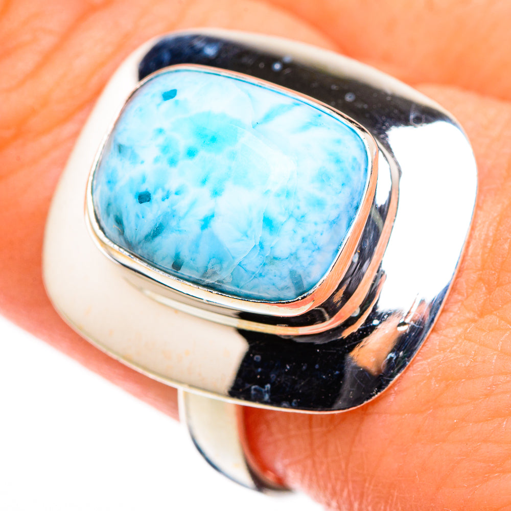 Larimar Rings handcrafted by Anasilvercos - RING126091
