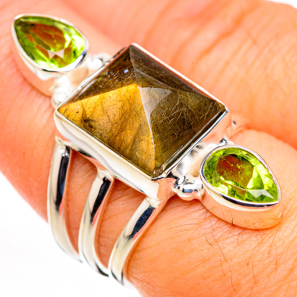 Labradorite Rings handcrafted by Anasilvercos - RING126108