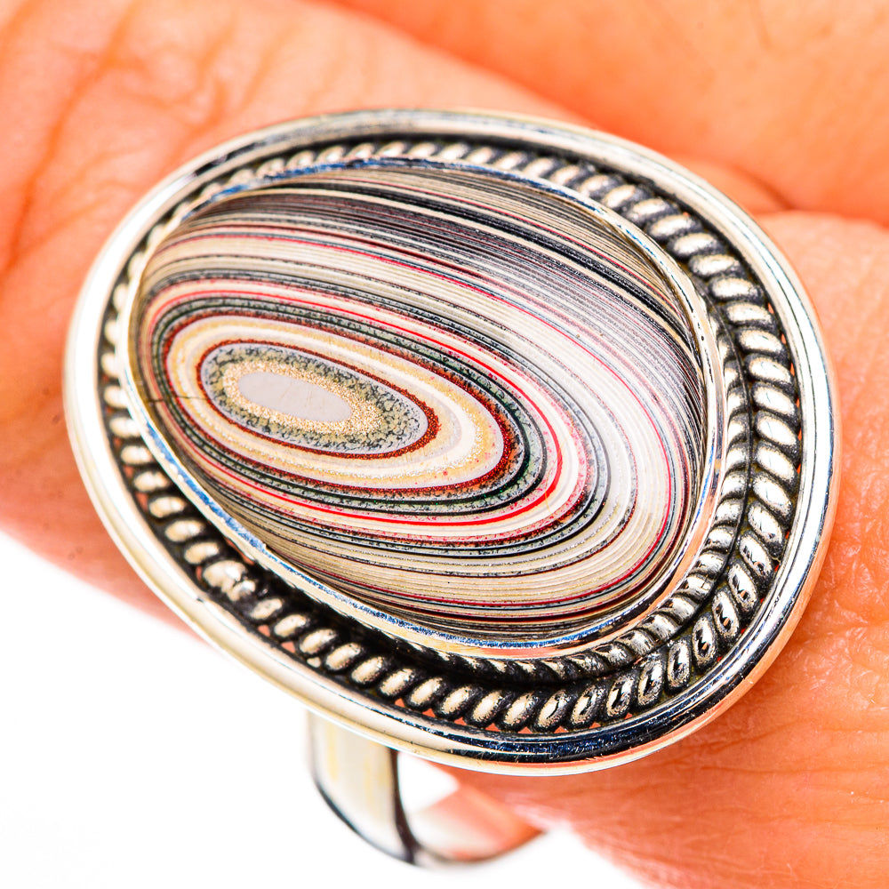 Fordite Rings handcrafted by Anasilvercos - RING126110