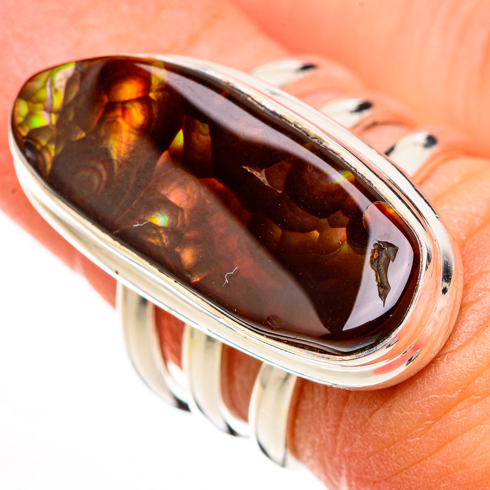 Mexican Fire Agate Rings handcrafted by Anasilvercos - RING126117