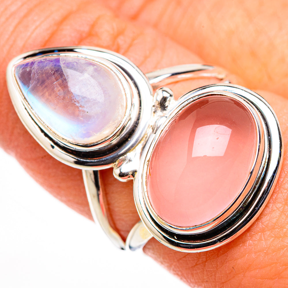 Rose Quartz Rings handcrafted by Anasilvercos - RING126119