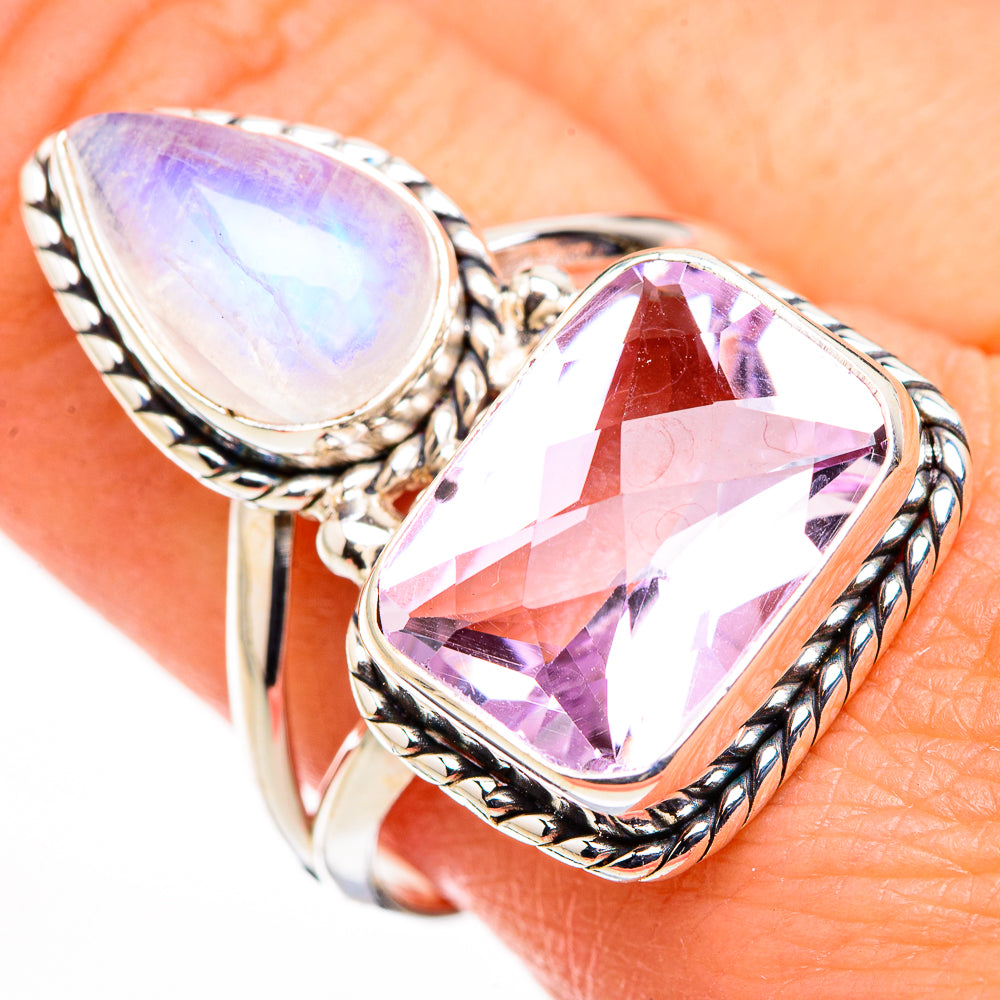 Pink Amethyst Rings handcrafted by Anasilvercos - RING126120