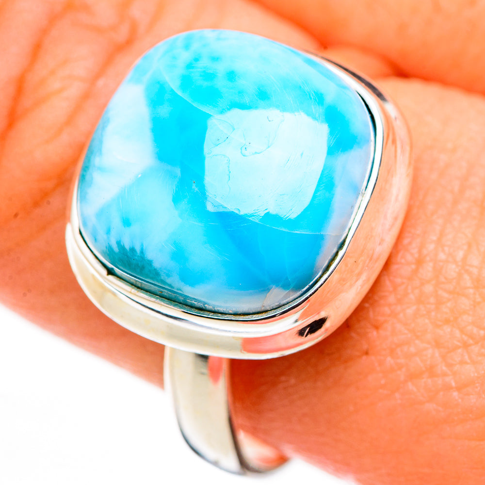 Larimar Rings handcrafted by Anasilvercos - RING126125