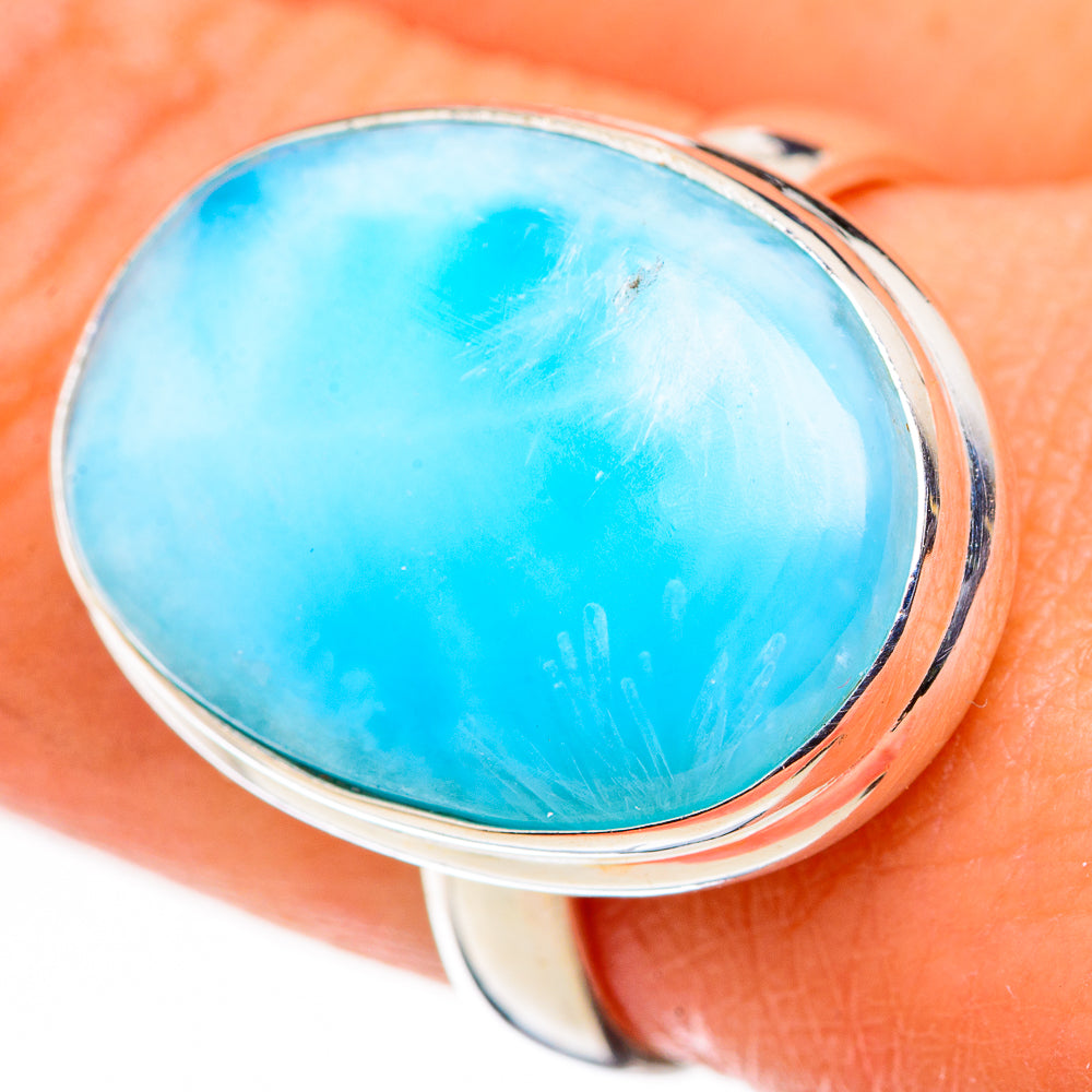Larimar Rings handcrafted by Anasilvercos - RING126128