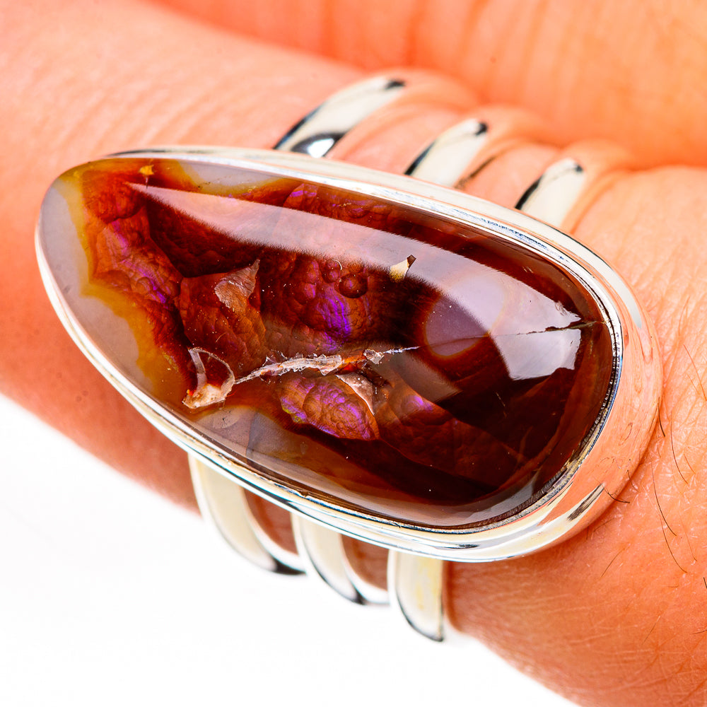 Mexican Fire Agate Rings handcrafted by Anasilvercos - RING126130