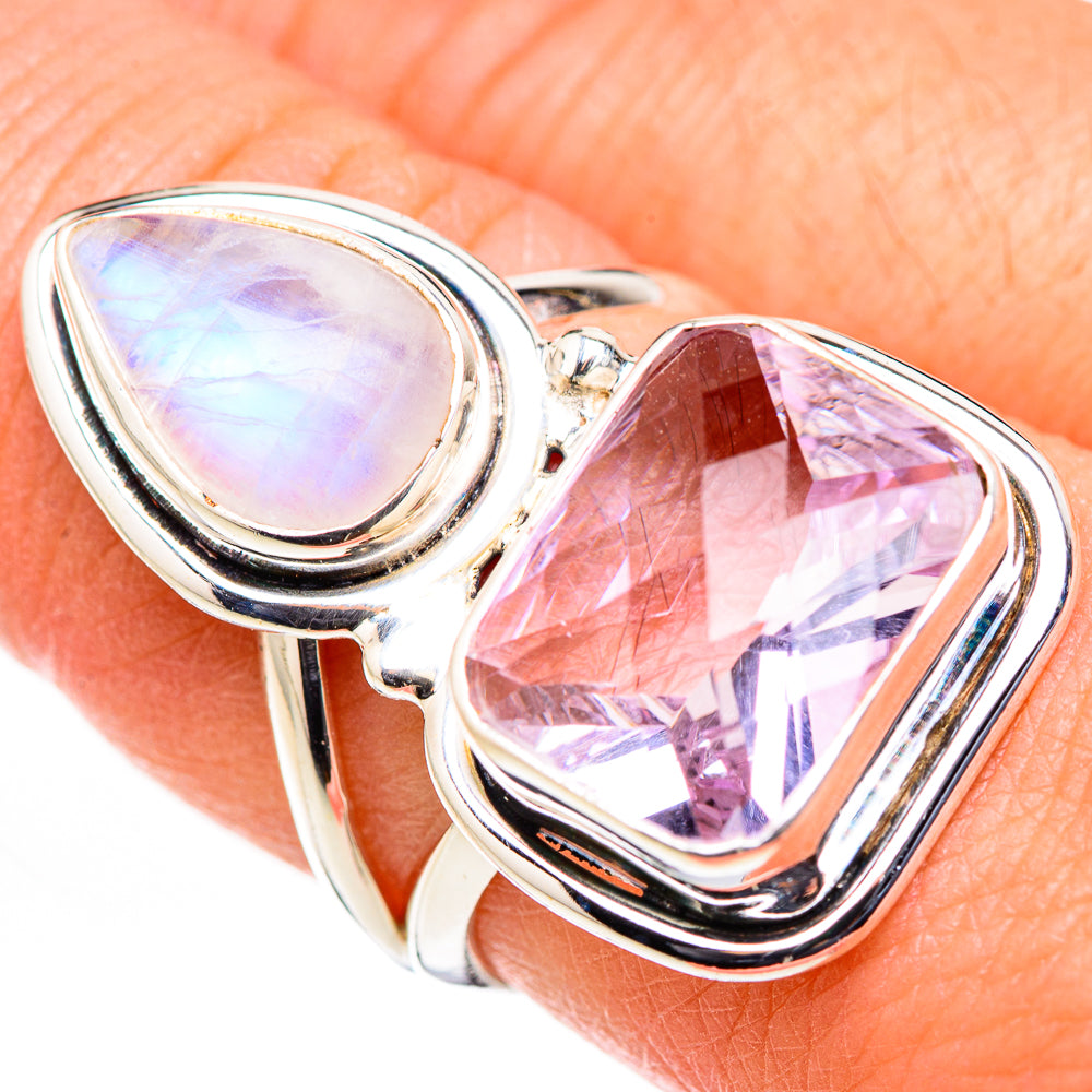 Pink Amethyst Rings handcrafted by Anasilvercos - RING126135