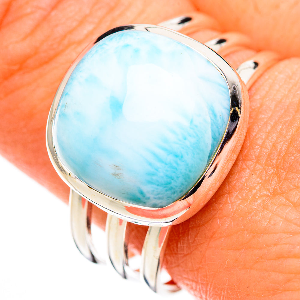 Larimar Rings handcrafted by Anasilvercos - RING126144