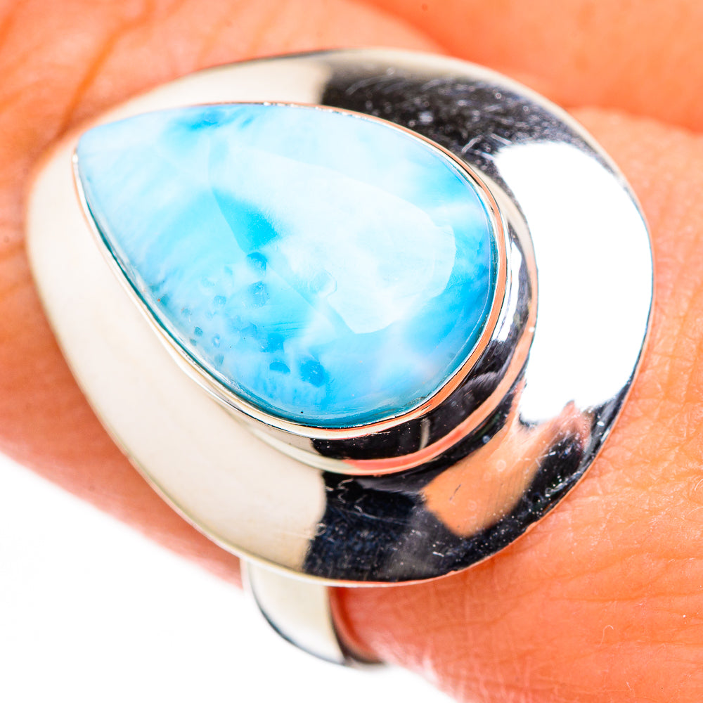 Larimar Rings handcrafted by Anasilvercos - RING126146