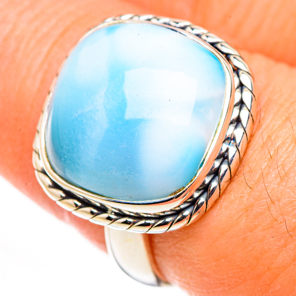 Larimar Rings handcrafted by Anasilvercos - RING126148
