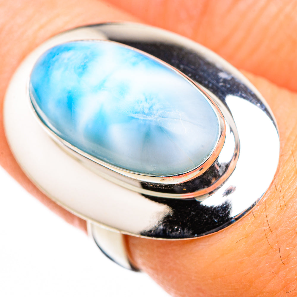 Larimar Rings handcrafted by Anasilvercos - RING126165