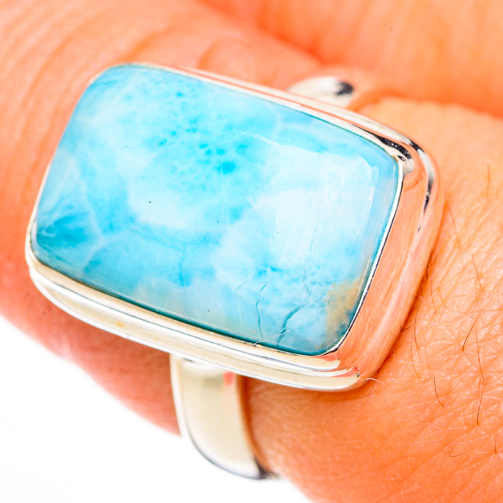 Larimar Rings handcrafted by Anasilvercos - RING126169