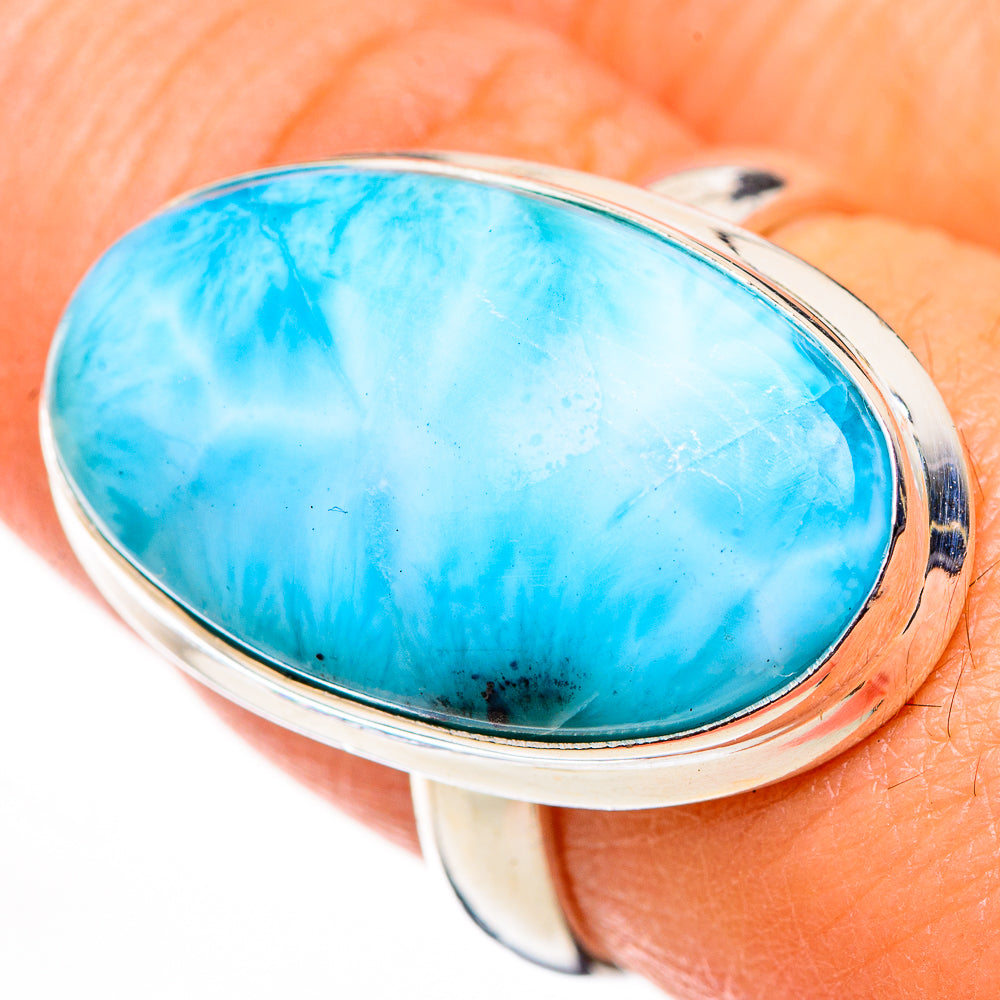 Larimar Rings handcrafted by Anasilvercos - RING126186