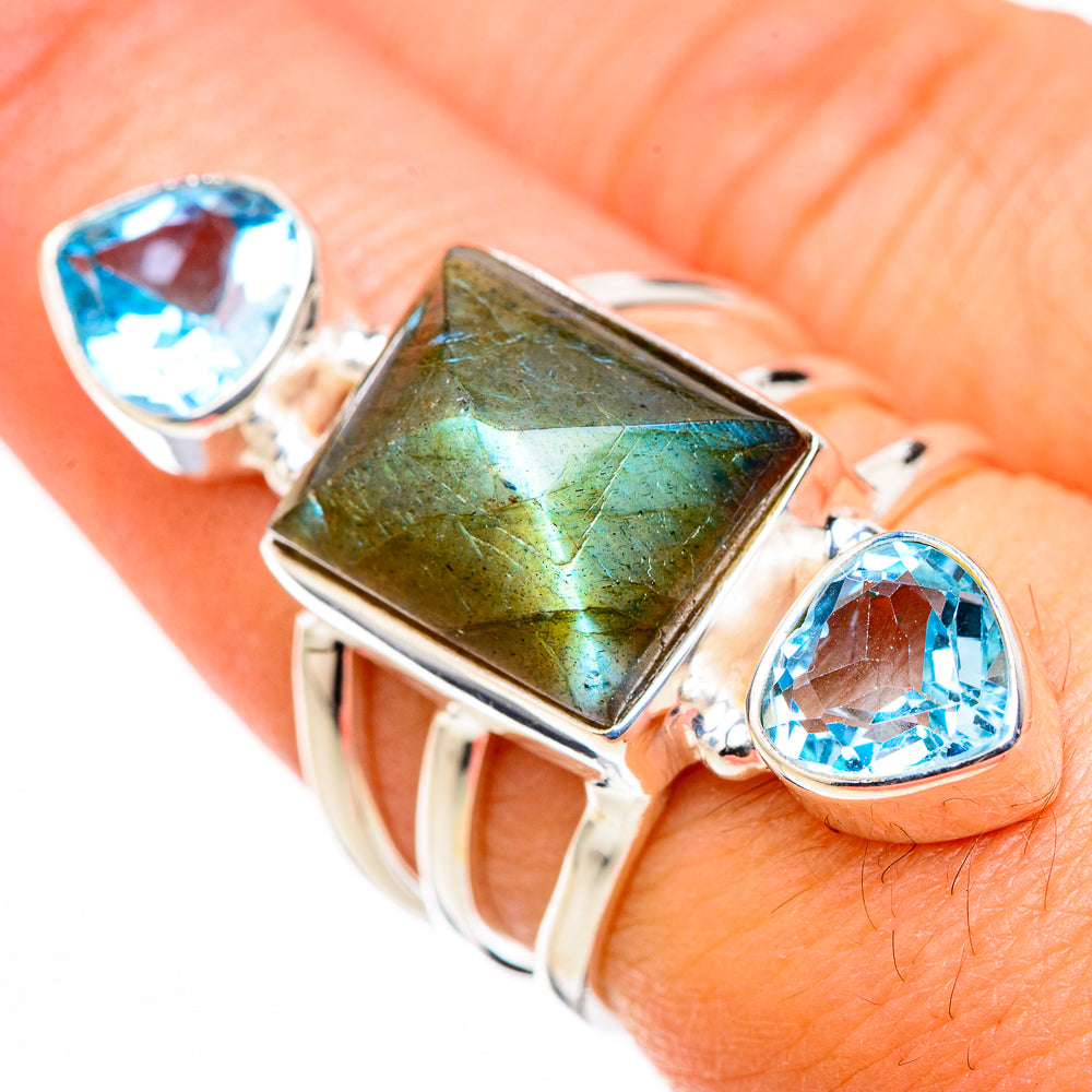 Labradorite Rings handcrafted by Anasilvercos - RING126194