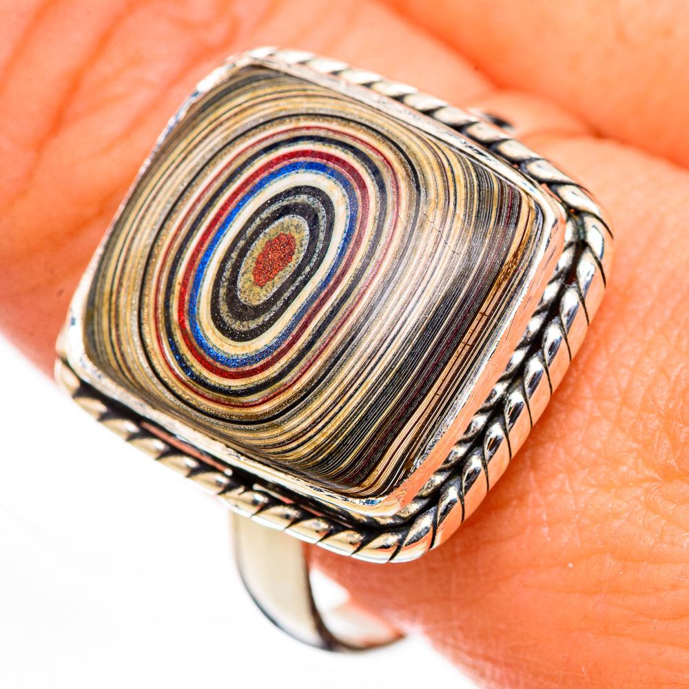 Fordite Rings handcrafted by Anasilvercos - RING126195
