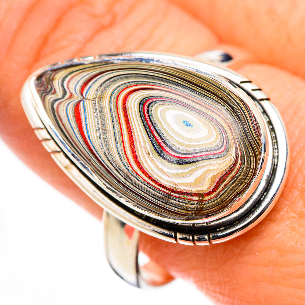 Fordite Rings handcrafted by Anasilvercos - RING126196