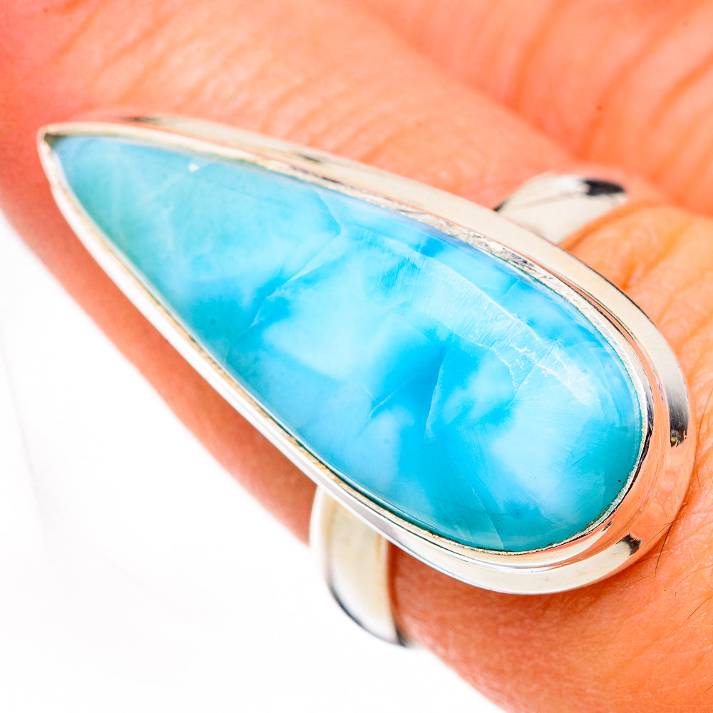 Larimar Rings handcrafted by Anasilvercos - RING126197