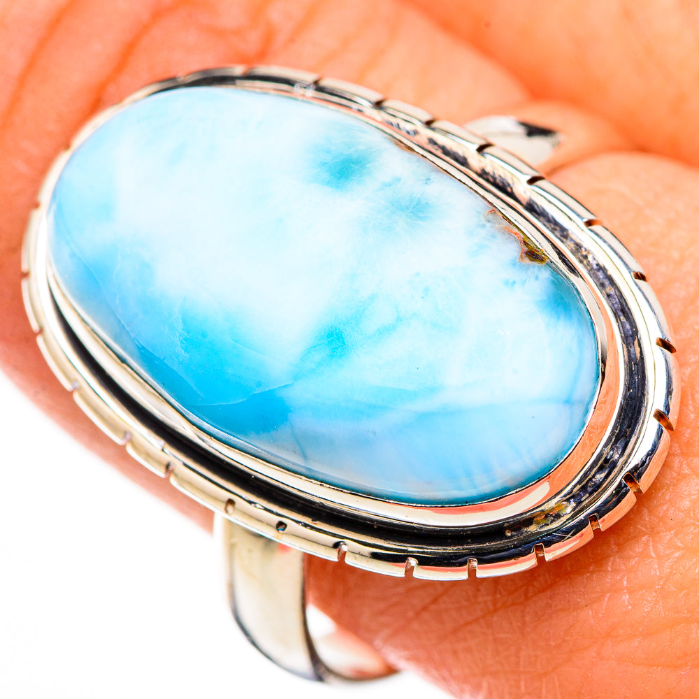 Larimar Rings handcrafted by Anasilvercos - RING126198