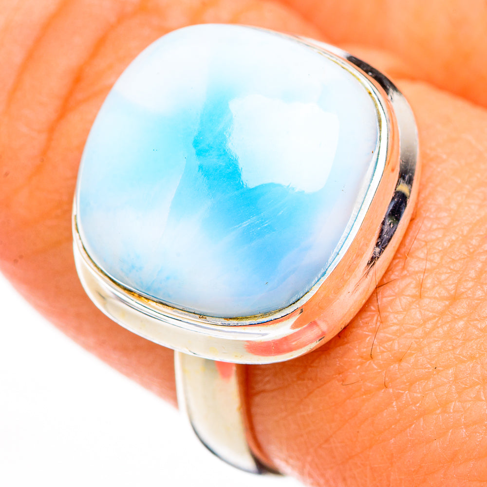 Larimar Rings handcrafted by Anasilvercos - RING126204