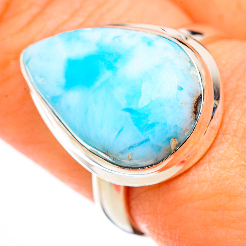 Larimar Rings handcrafted by Anasilvercos - RING126214