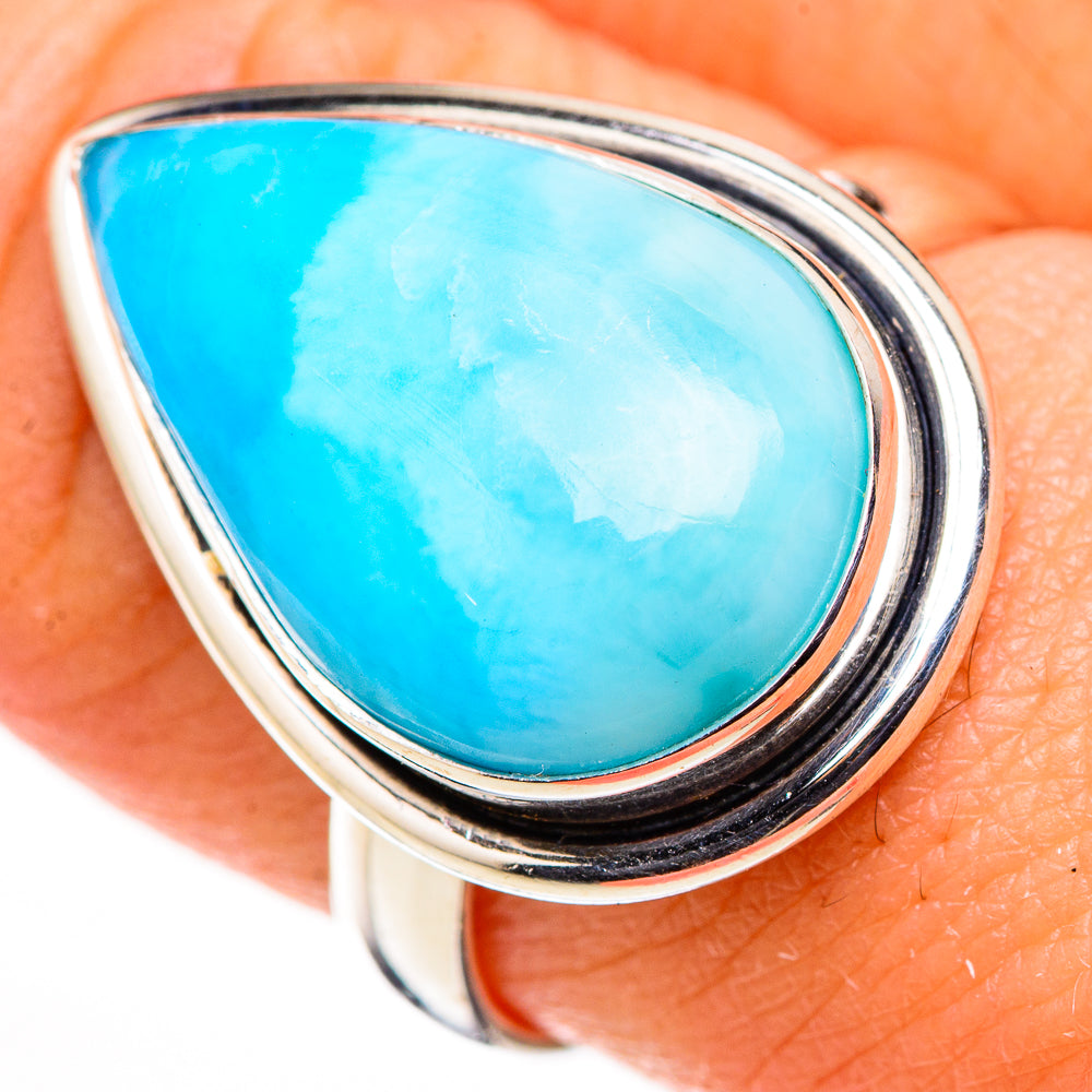 Larimar Rings handcrafted by Anasilvercos - RING126220