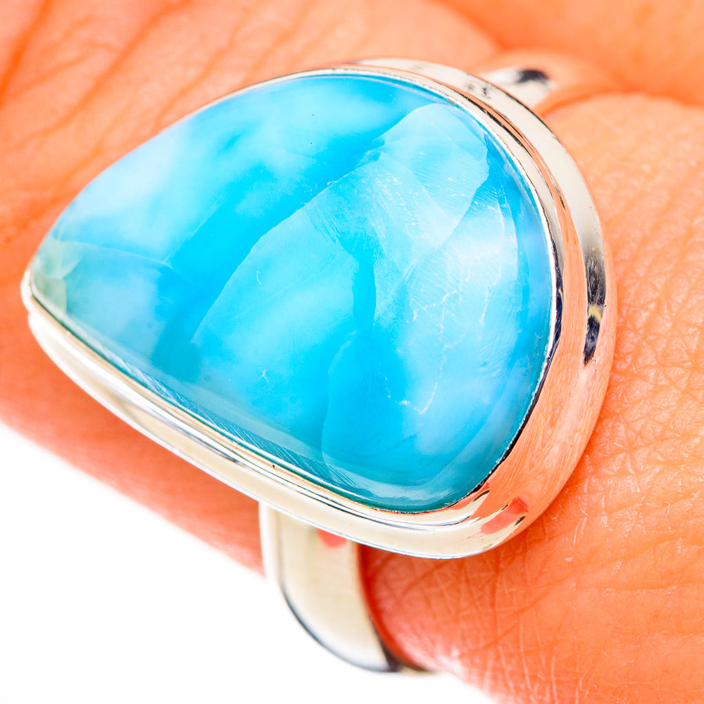 Larimar Rings handcrafted by Anasilvercos - RING126222