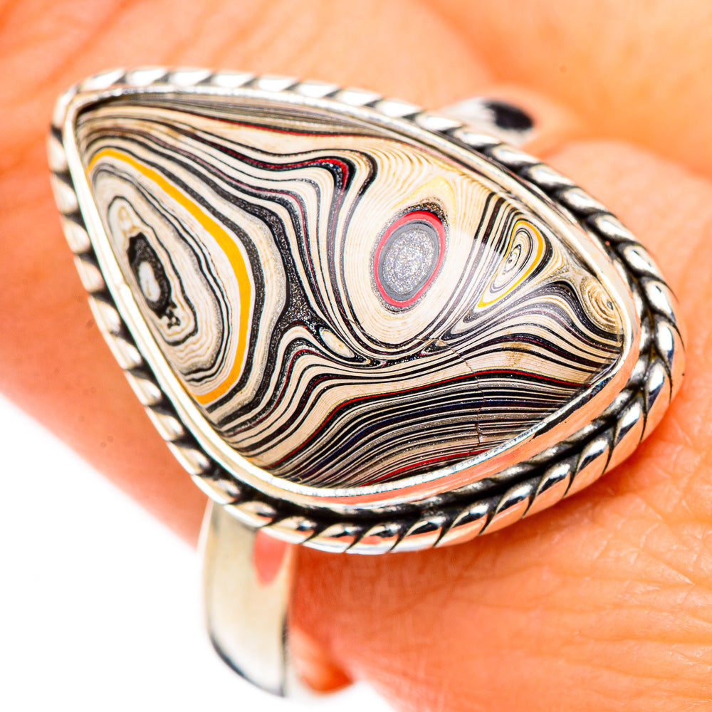 Fordite Rings handcrafted by Anasilvercos - RING126244