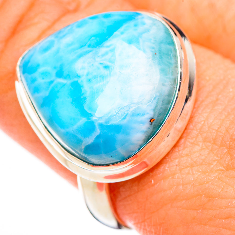 Larimar Rings handcrafted by Anasilvercos - RING126249