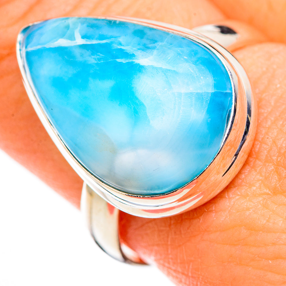 Larimar Rings handcrafted by Anasilvercos - RING126250