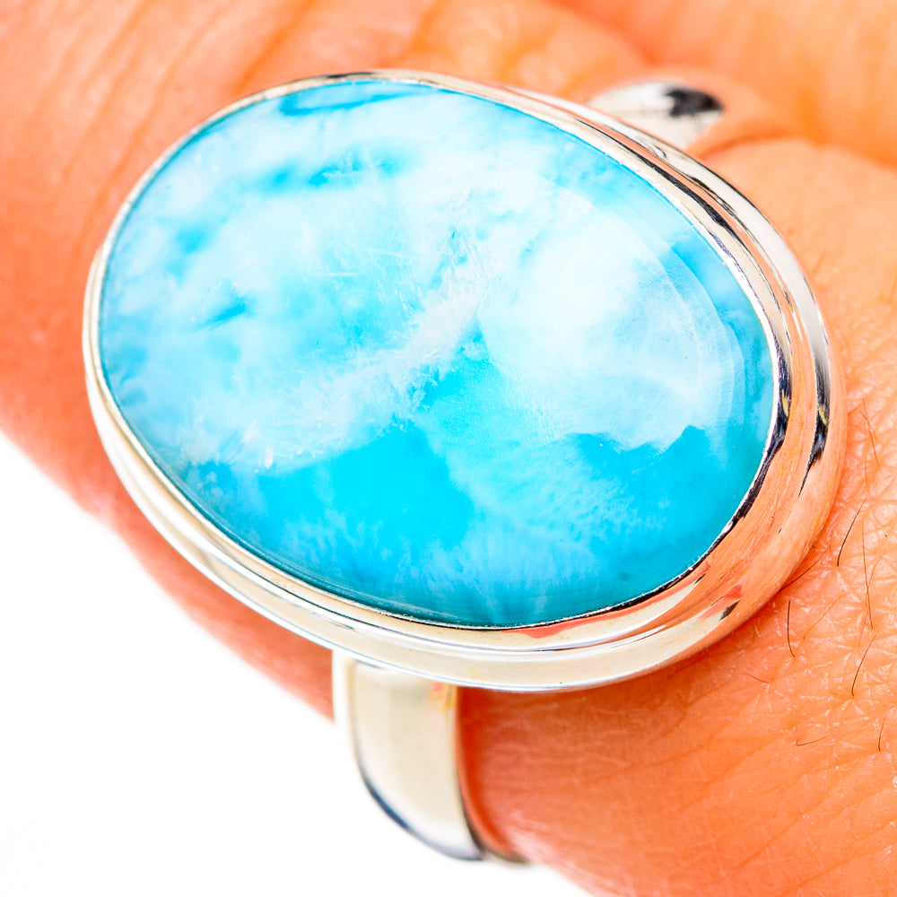 Larimar Rings handcrafted by Anasilvercos - RING126252