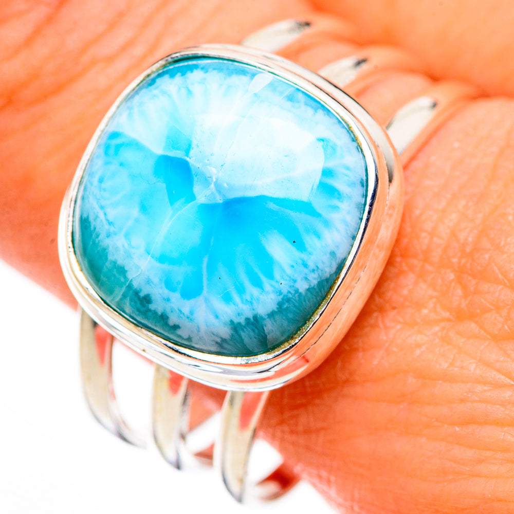 Larimar Rings handcrafted by Anasilvercos - RING126257