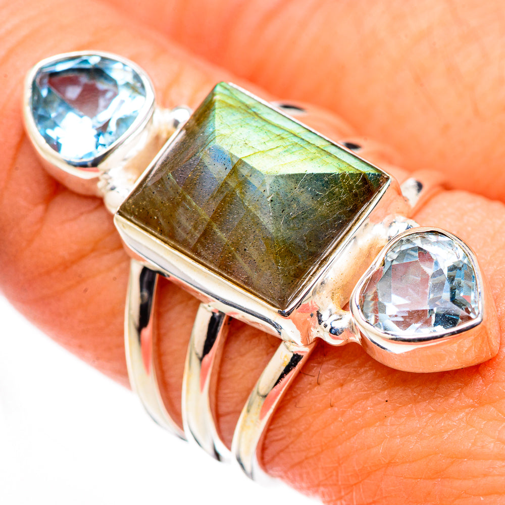 Labradorite Rings handcrafted by Anasilvercos - RING126258