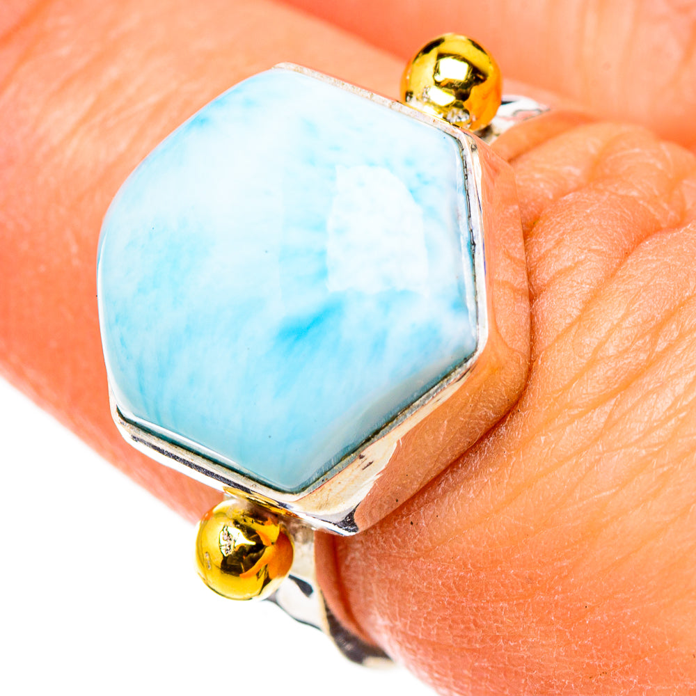 Larimar Rings handcrafted by Anasilvercos - RING126268
