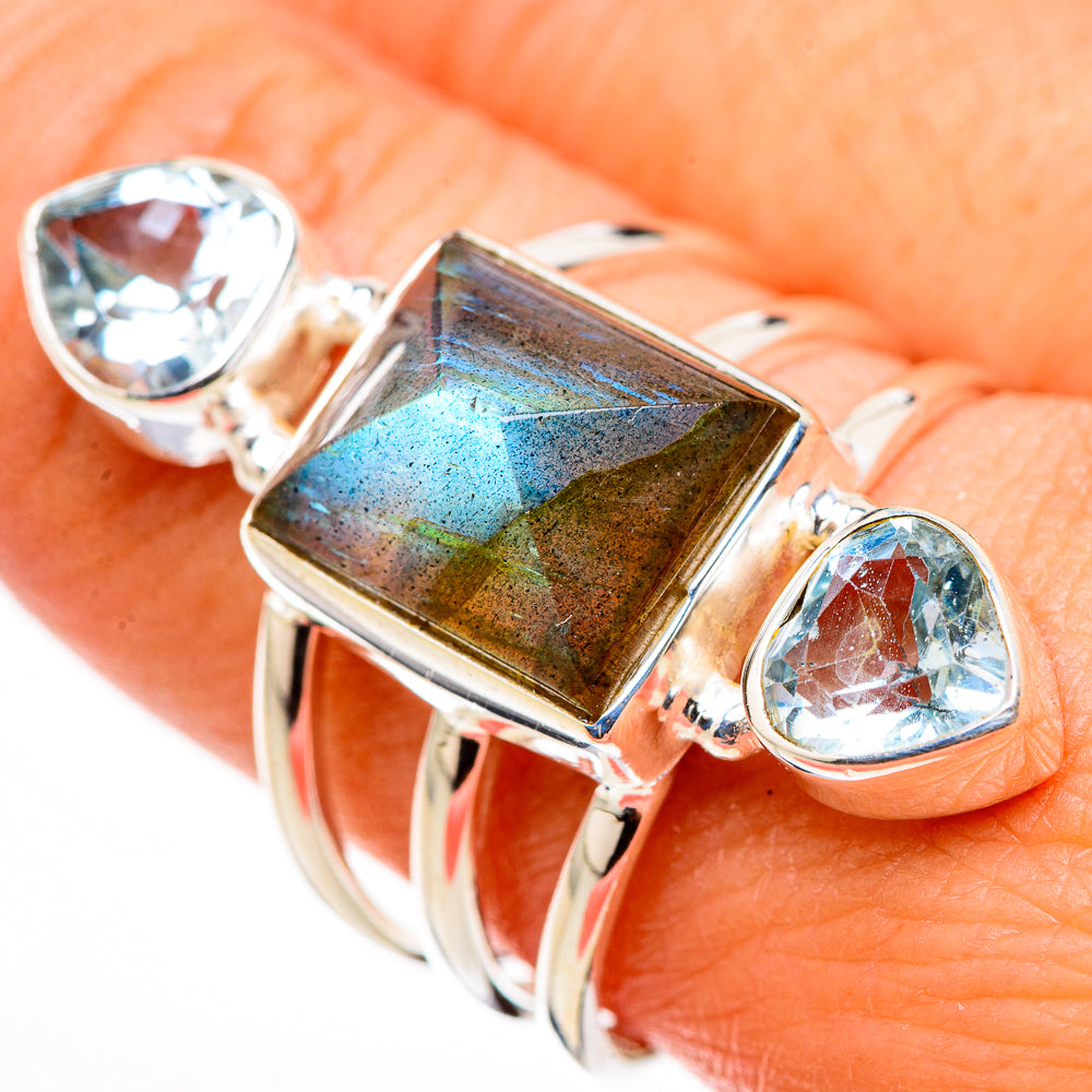 Labradorite Rings handcrafted by Anasilvercos - RING126270