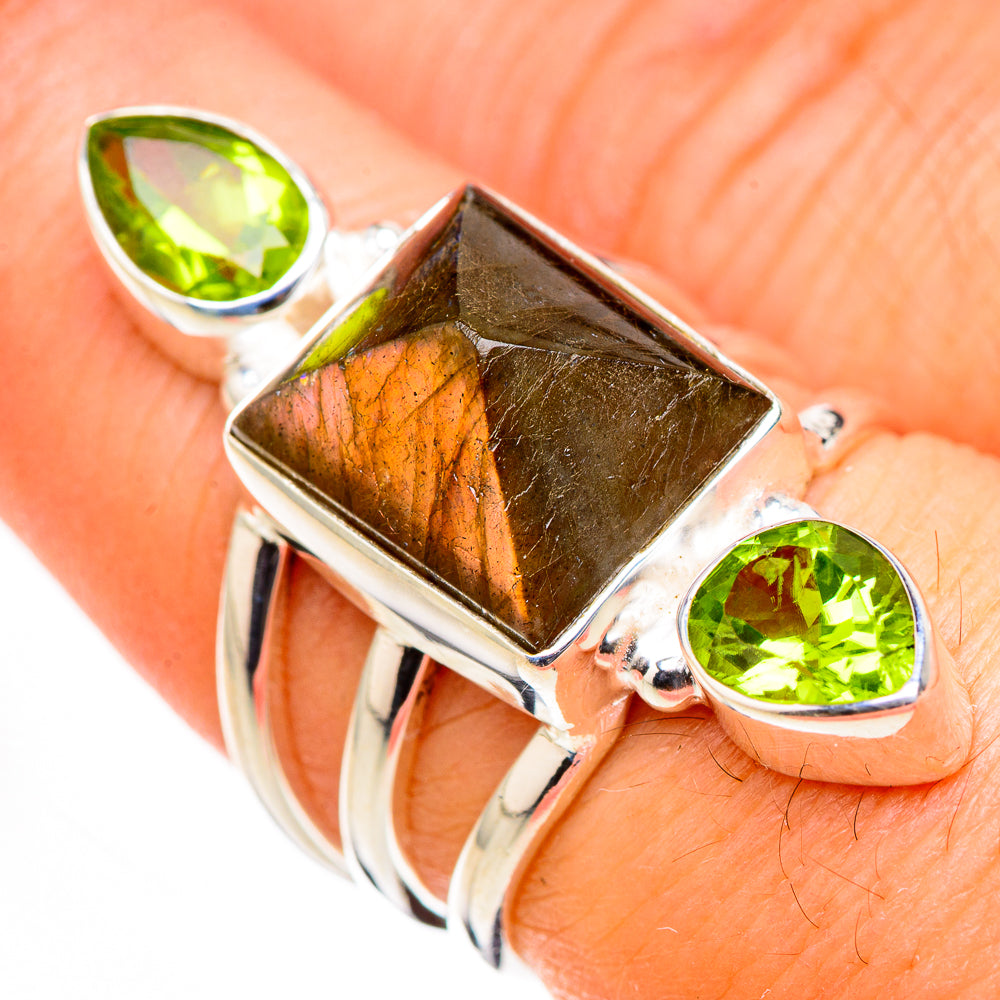 Labradorite Rings handcrafted by Anasilvercos - RING126274