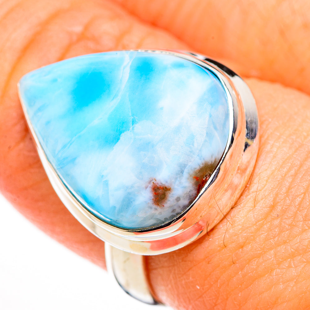 Larimar Rings handcrafted by Anasilvercos - RING126280