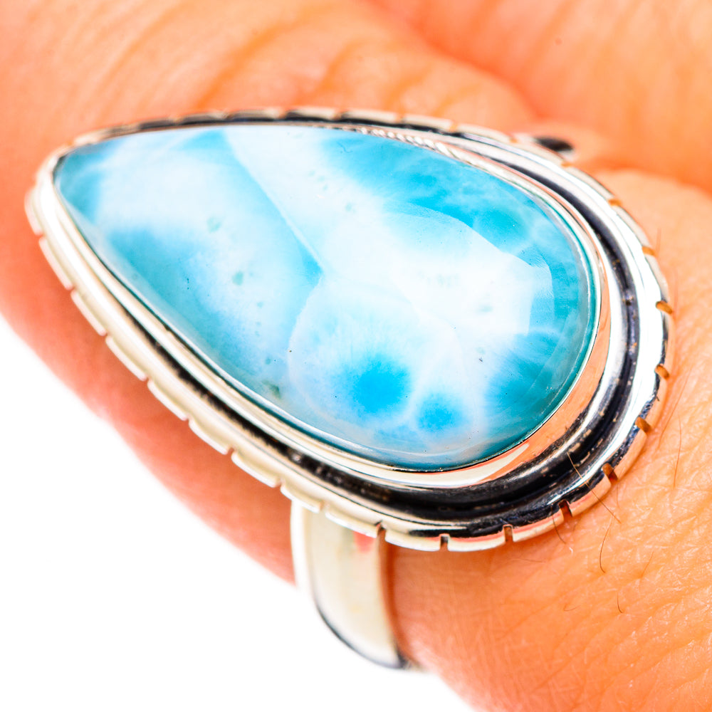 Larimar Rings handcrafted by Anasilvercos - RING126282