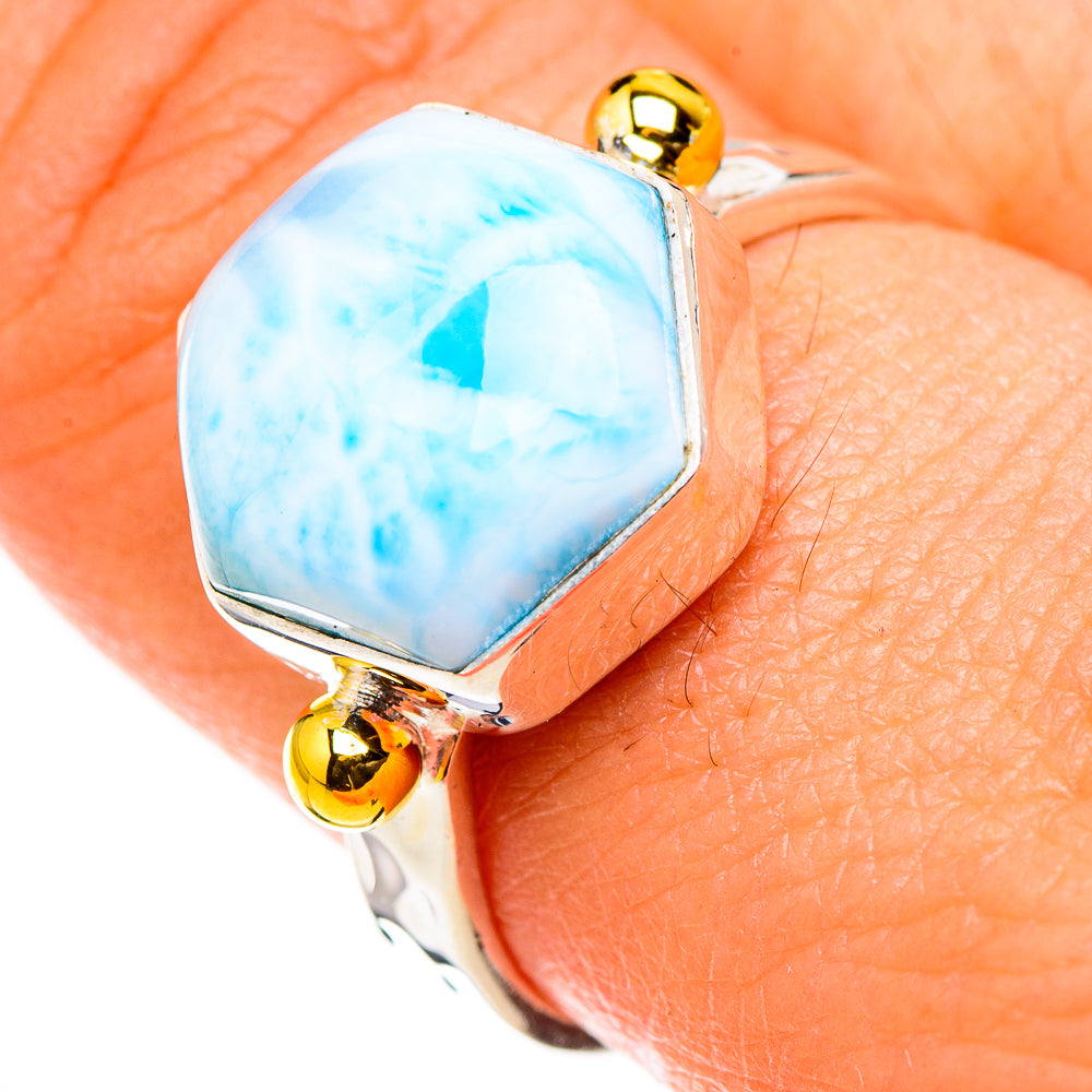 Larimar Rings handcrafted by Anasilvercos - RING126293